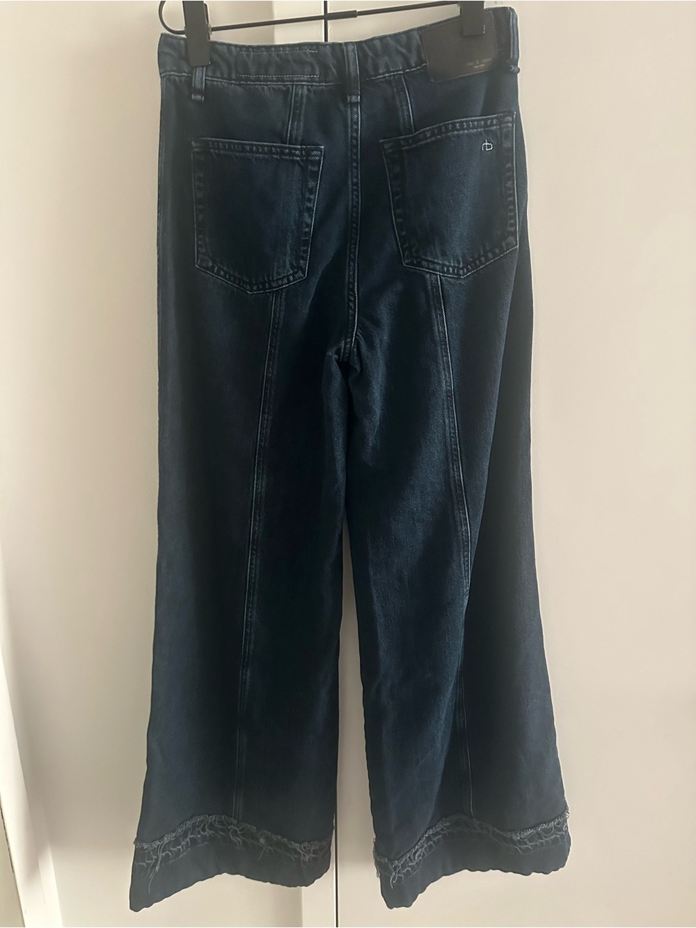 rag & bone Marina Denim Mid-Rise Wide-Leg Jeans - Picture 8 of 8